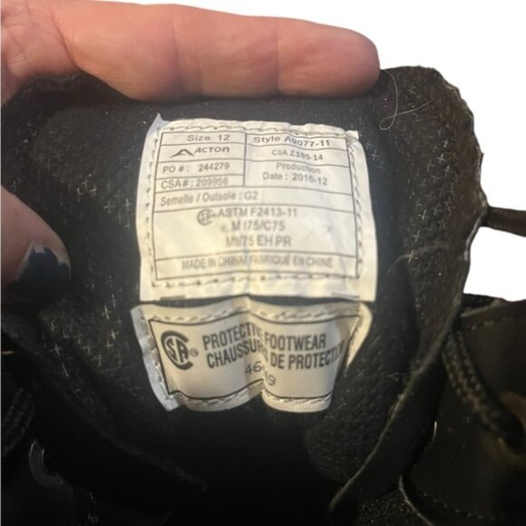 Acton G2E 8quotComposite Toe Metguard work boots size 13 - Picture 5 of 6